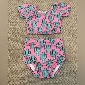 ISP 2 two piece cactus gymnastics dance practice wear